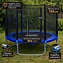 Батут посилений Fitonix 183 см до 100 кг захисна сітка, 6 футів для дітей та підлітків